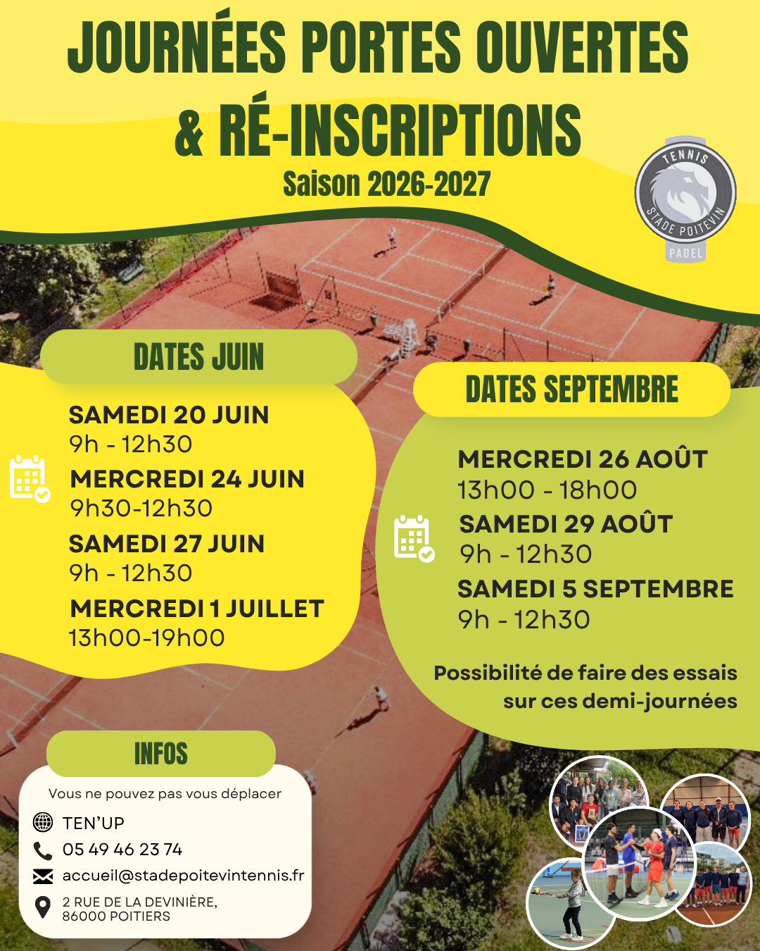 Tarifs & Journée Portes Ouvertes