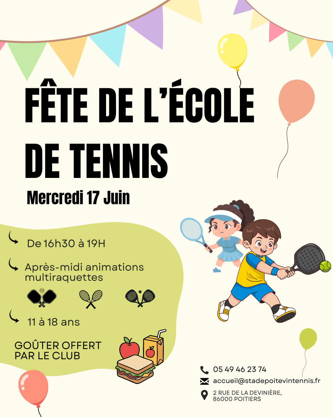 Fête de l'école de tennis