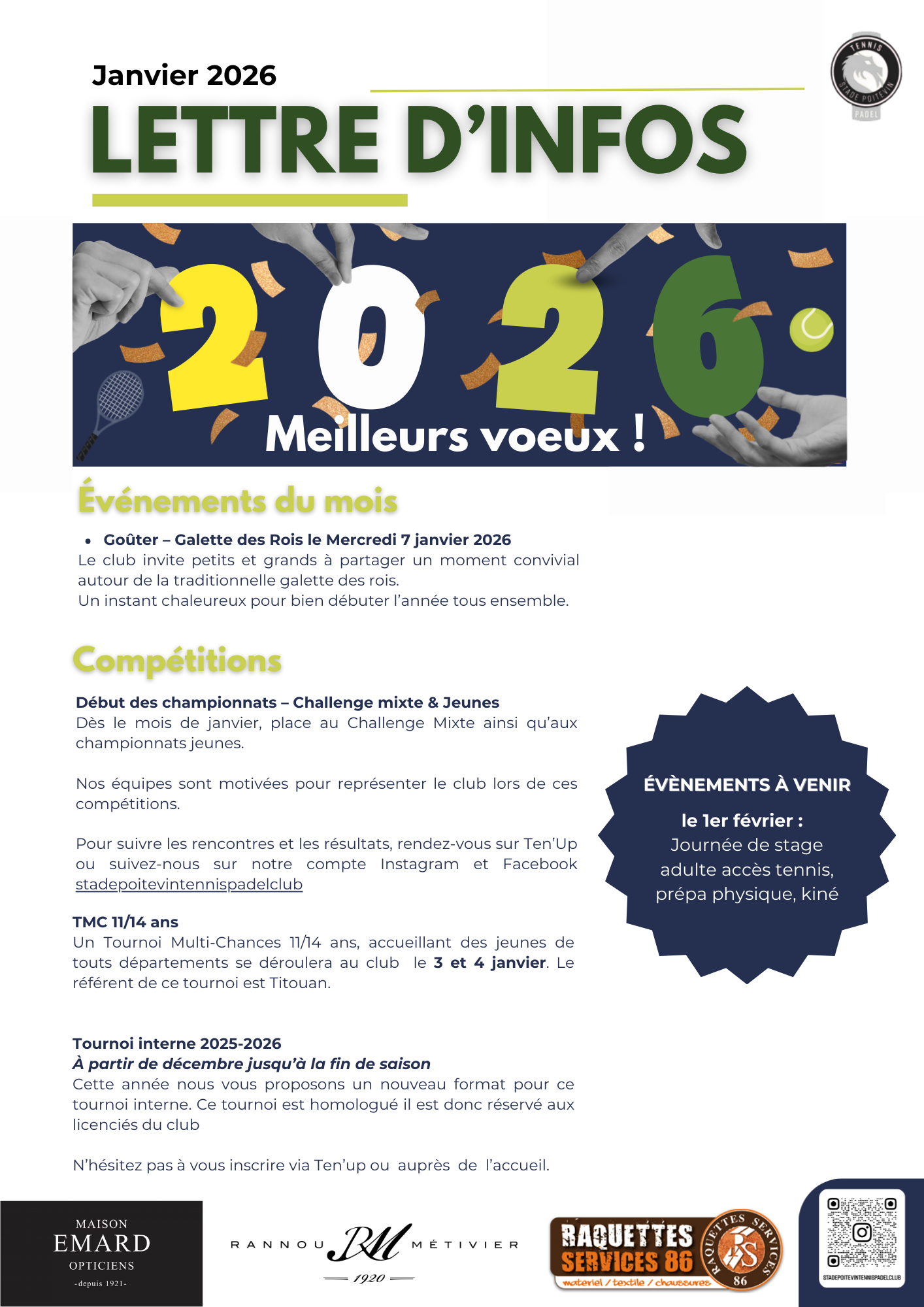 Lettre d'info Janvier 2026